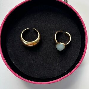 Elegant Gold and Blue Women's Ring Set. Size 6

Doesn’t include box